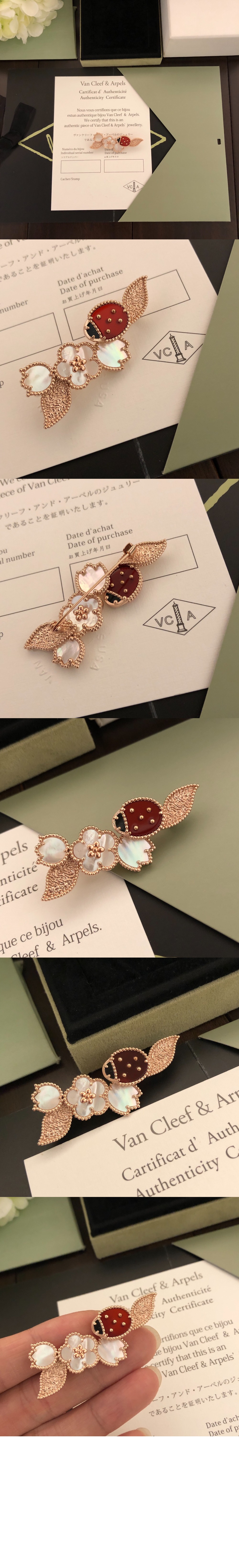 반클리프 럭키 스프링 브로치 7RS00