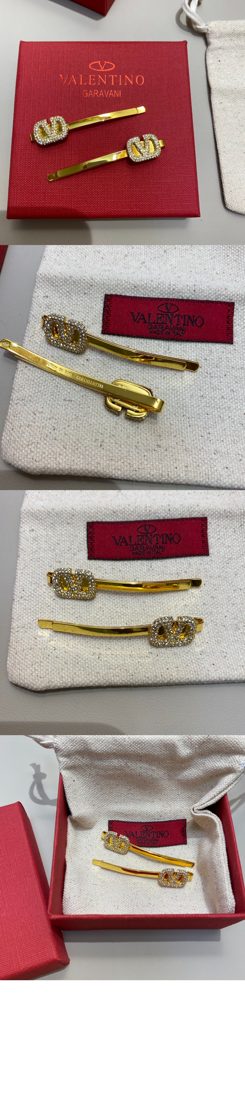 발렌티노 금속 헤어 클립