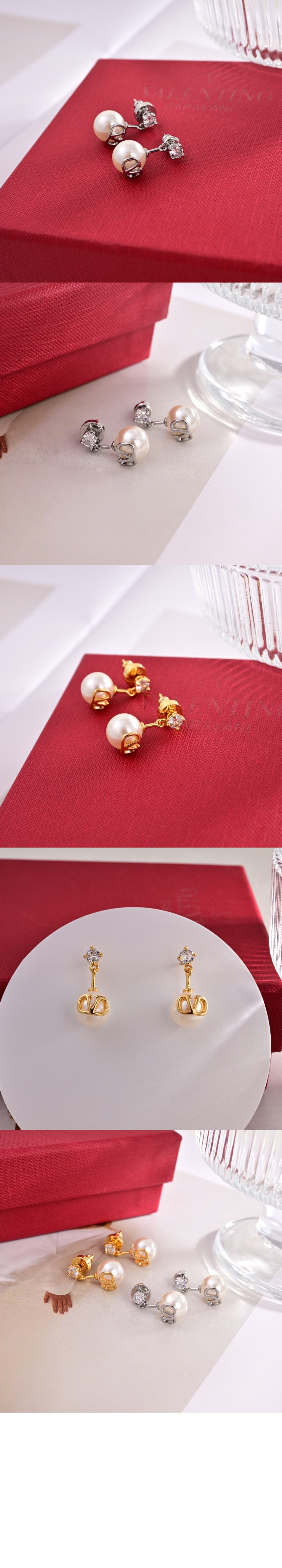 발렌티노 메탈 이어링