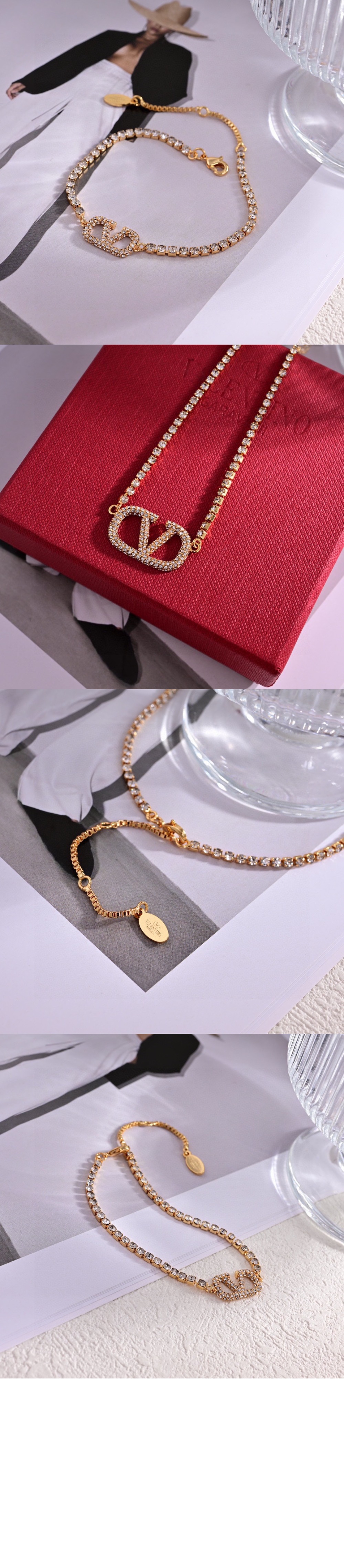 발렌티노 크리스탈 브레이슬릿