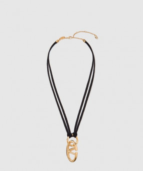 발렌티노 메탈 스트링 네크리스