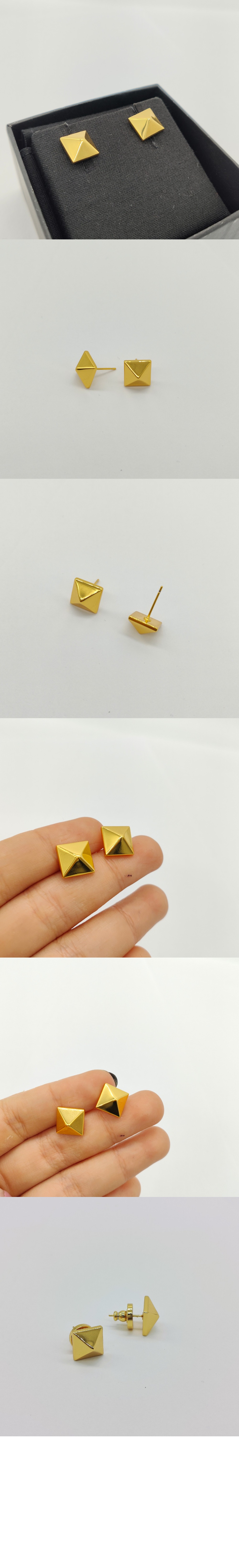 발렌티노 락스터드 메탈 이어링