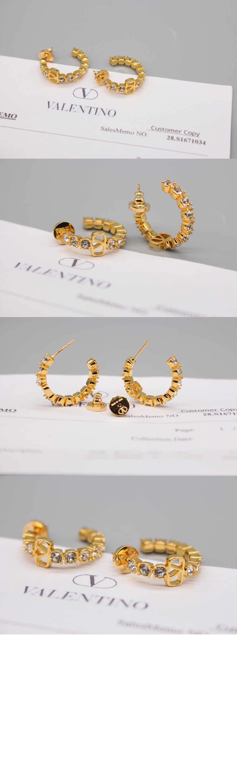 발렌티노 크리스털 이어링