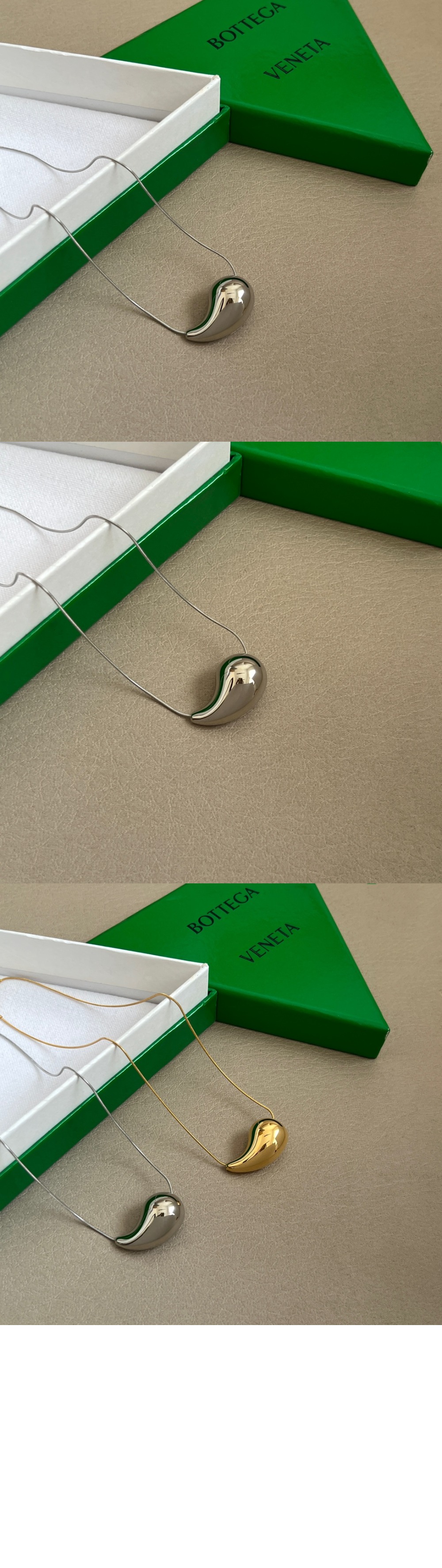 보테가베네타 드롭 펜던트 네크리스 731880