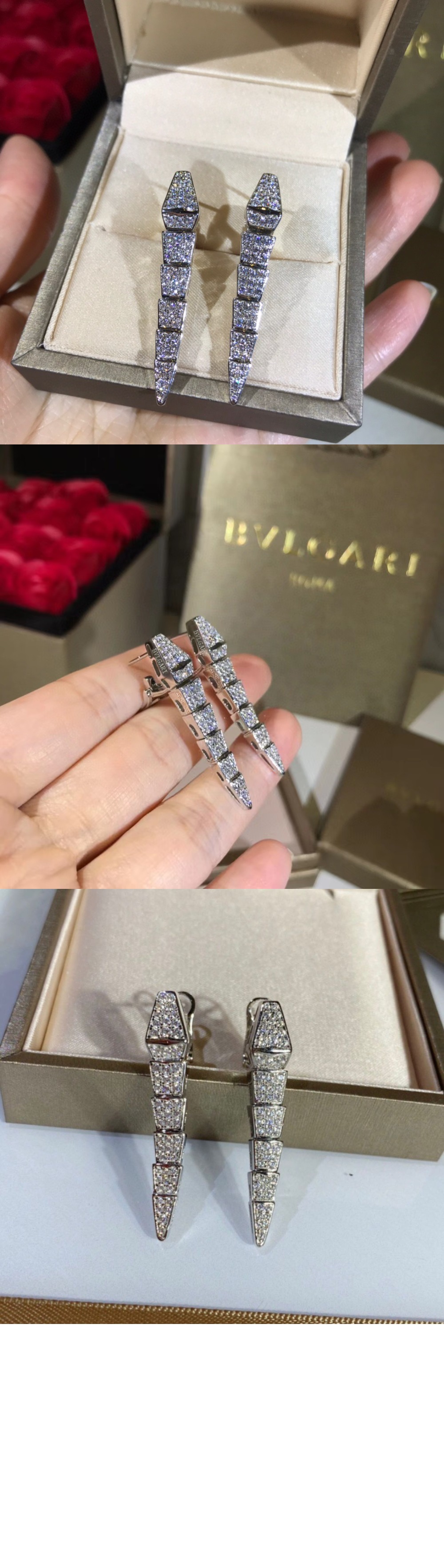 불가리 세르펜티 바이퍼 귀걸이 348320