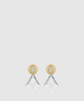 생로랑 황동 수지 귀걸이 804758