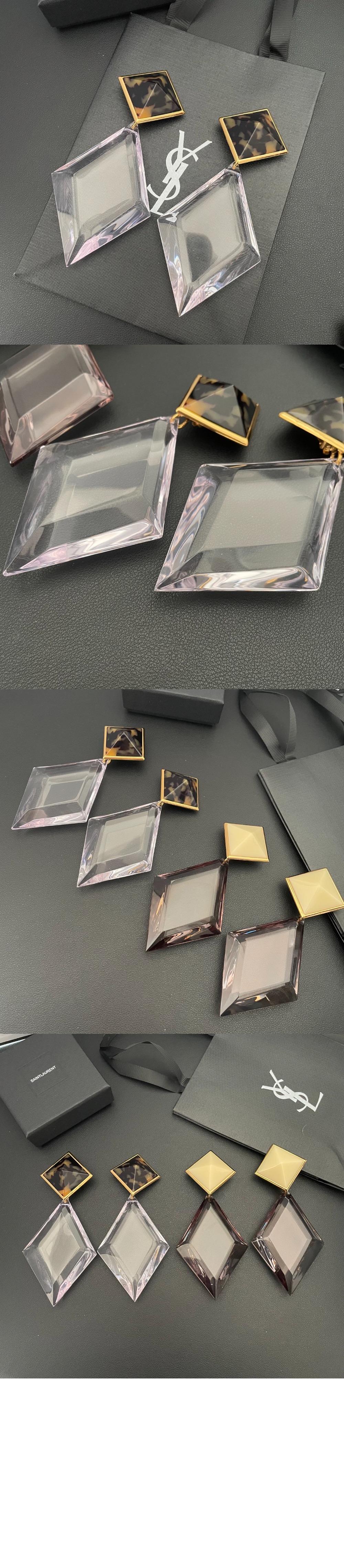 생로랑 수지 금속 귀걸이 803244