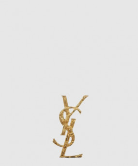 생로랑 메탈 소재의 cassandre 크로커다일 브로치 470371