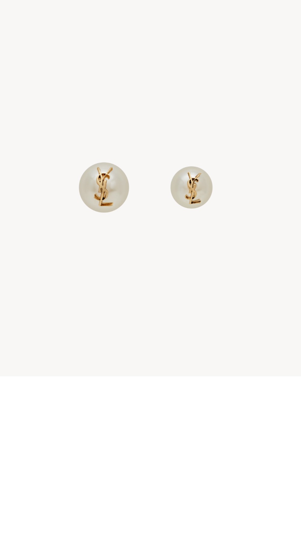 생로랑 스몰 및 라지 펄 이어링 691563