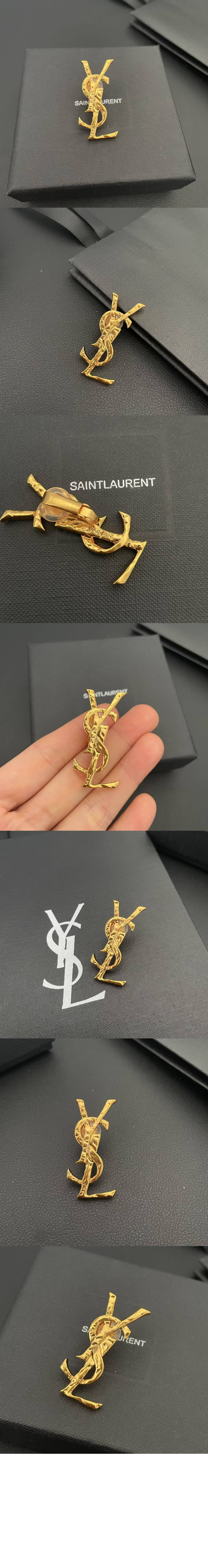 생로랑 CASSANDRE 메탈 이어링 833828