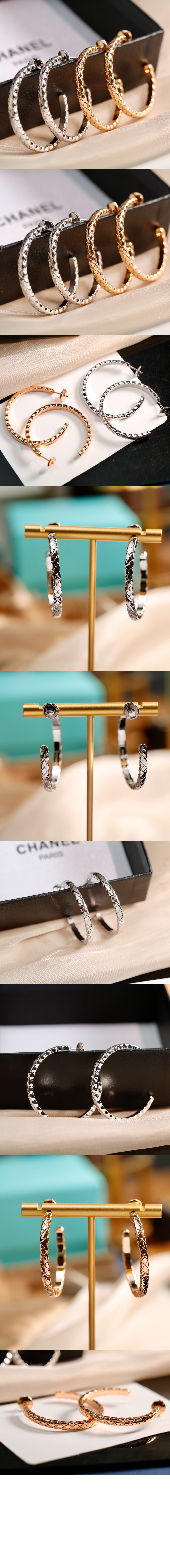 샤넬 후프 귀걸이 J12092
