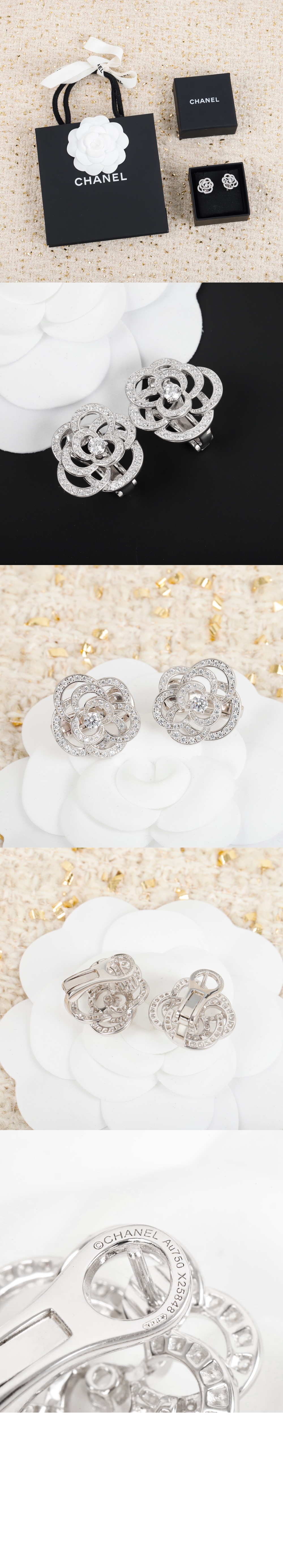 샤넬 FIL DE CAMÉLIA 귀걸이 J2672