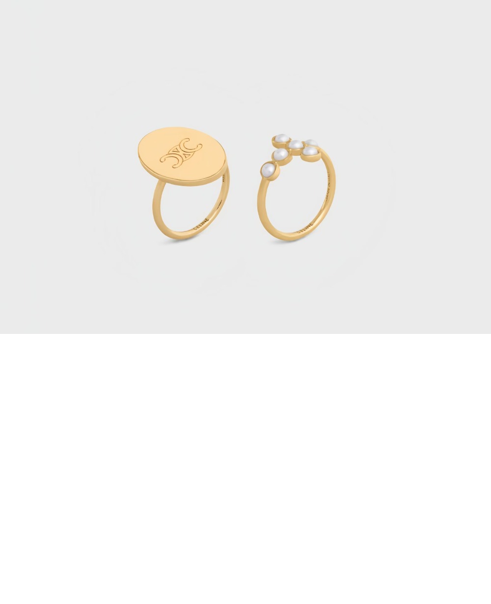 셀린느 트리옹프 포크 반지 460QO6