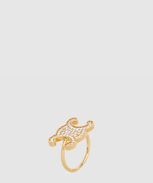 셀린느 트리옹프 라인스톤 반지 460GO6