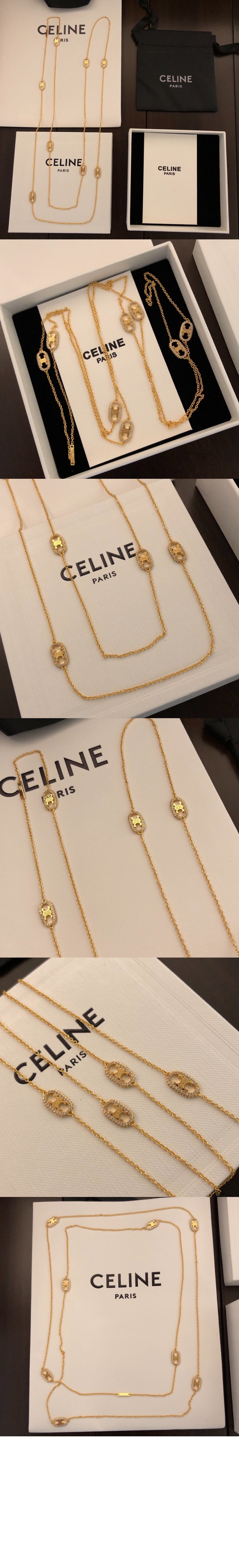 셀린느 마이용 트리옹프 목걸이 46Z556