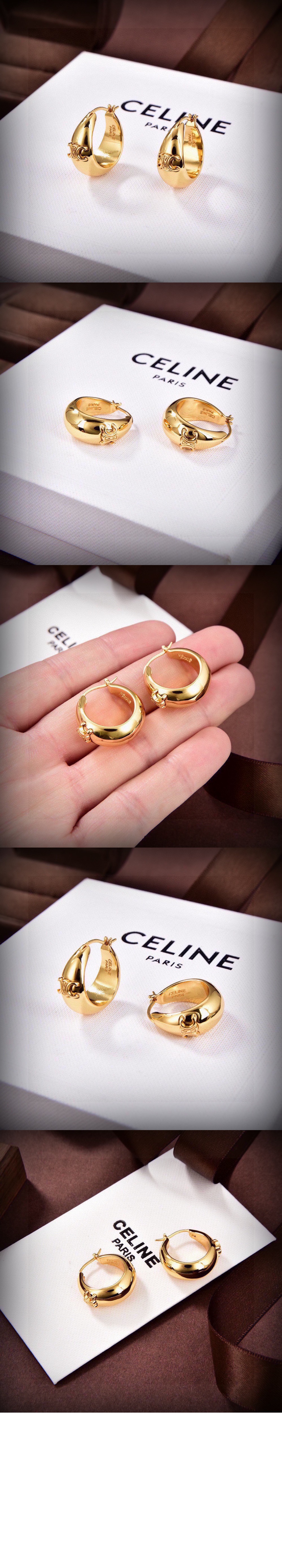 셀린느 트리옹프 볼드 후프 460HX6