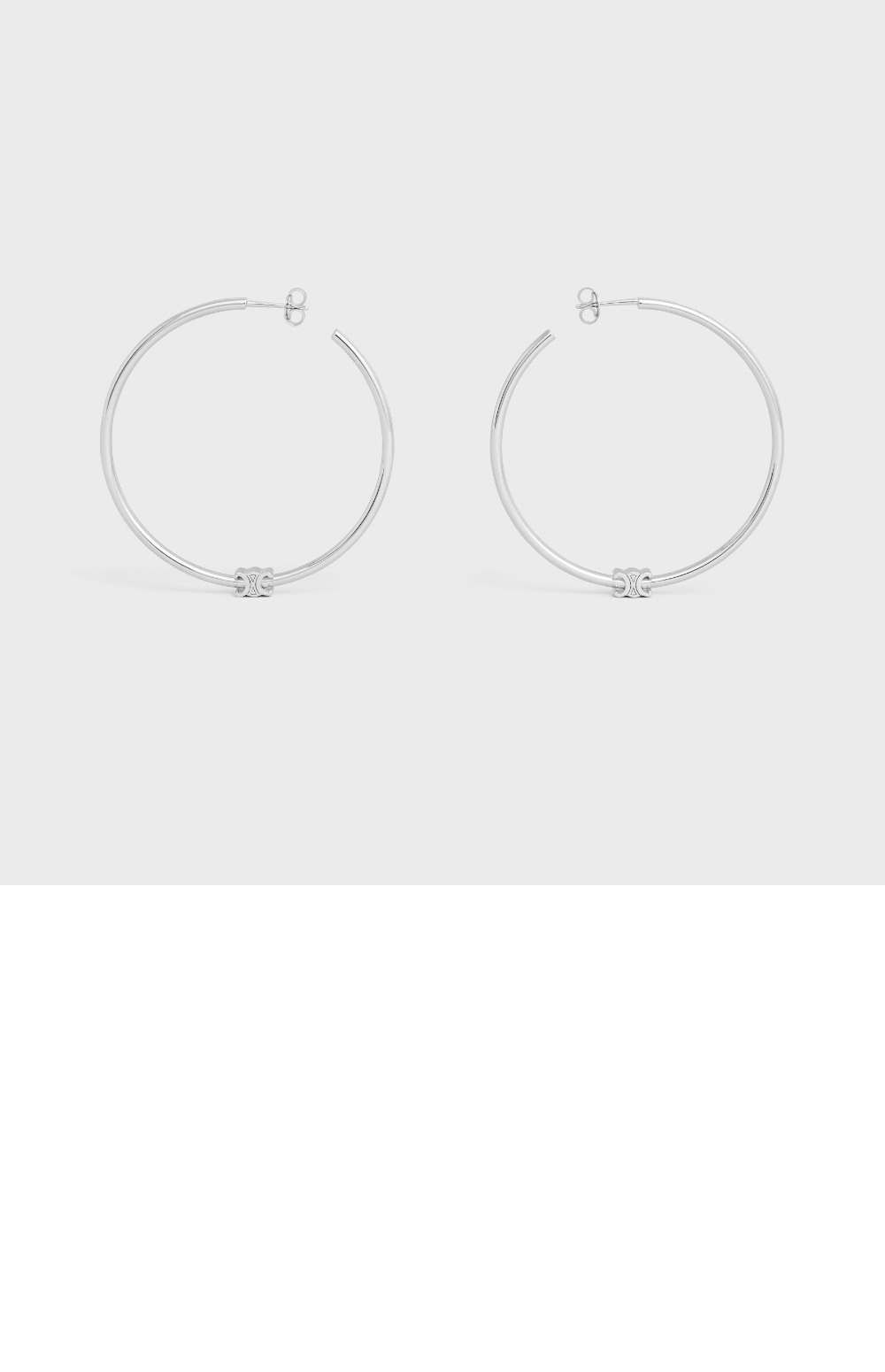 셀린느 트리오페 라지 후프 귀걸이 460YP6