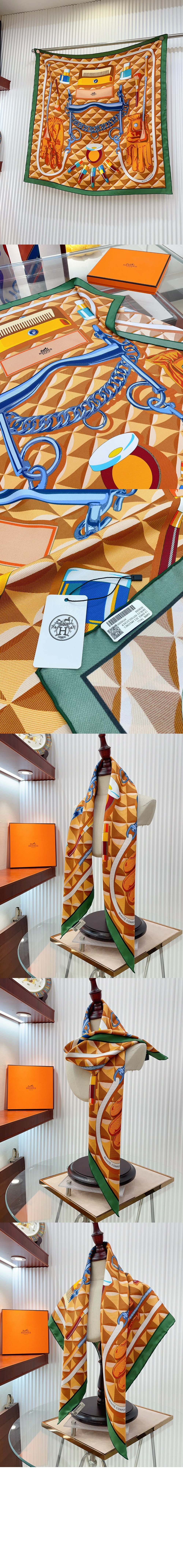 에르메스 Beaute Composee 스카프 90