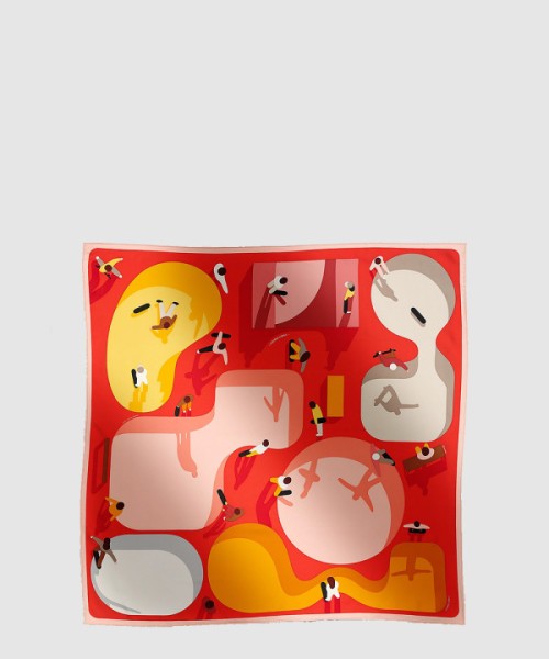 에르메스 Figures Libres 스카프 90