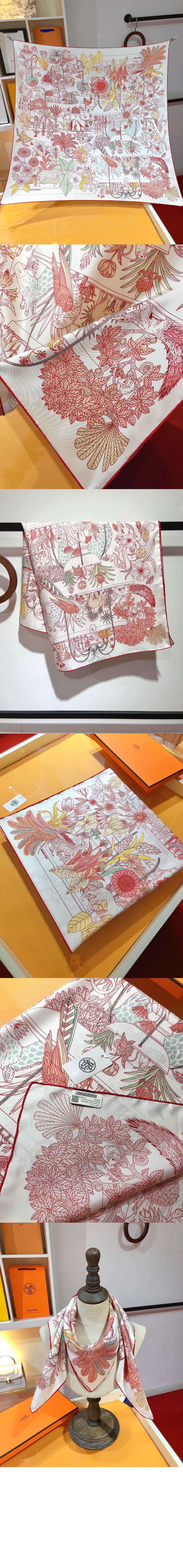 에르메스 Precious Paradise 스카프 90