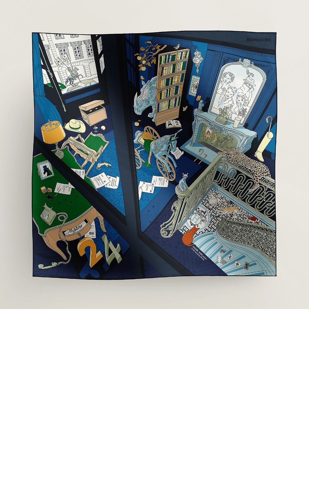 에르메스 Mystere au 24 스카프 90