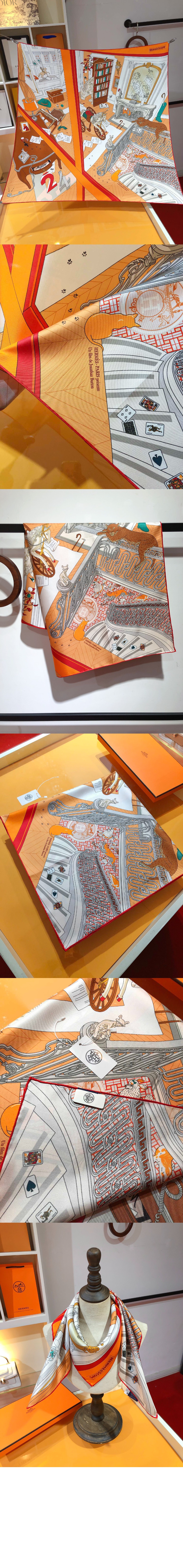 에르메스 Mystere au 24 스카프 90