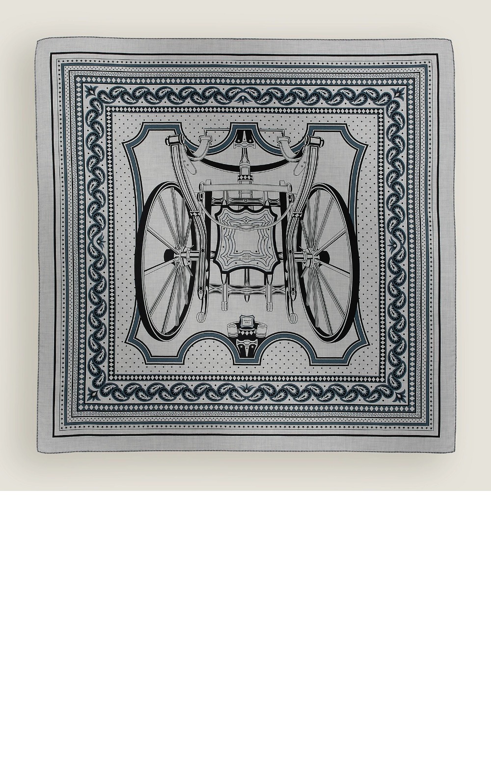 에르메스 Les Roues de Phaeton Bandana 숄140