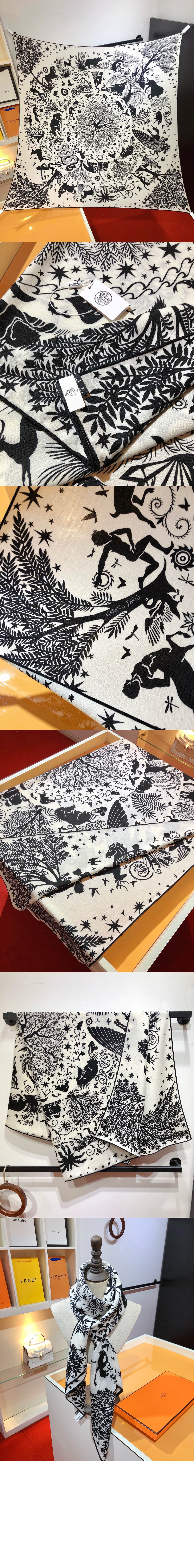 에르메스 Les Folies du Faubourg 스카프 140