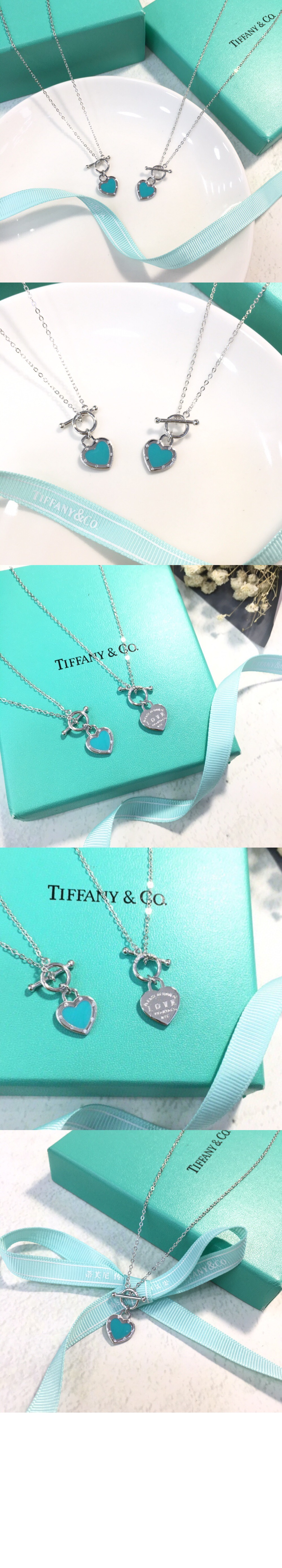 티파니앤코 하트 태그 목걸이