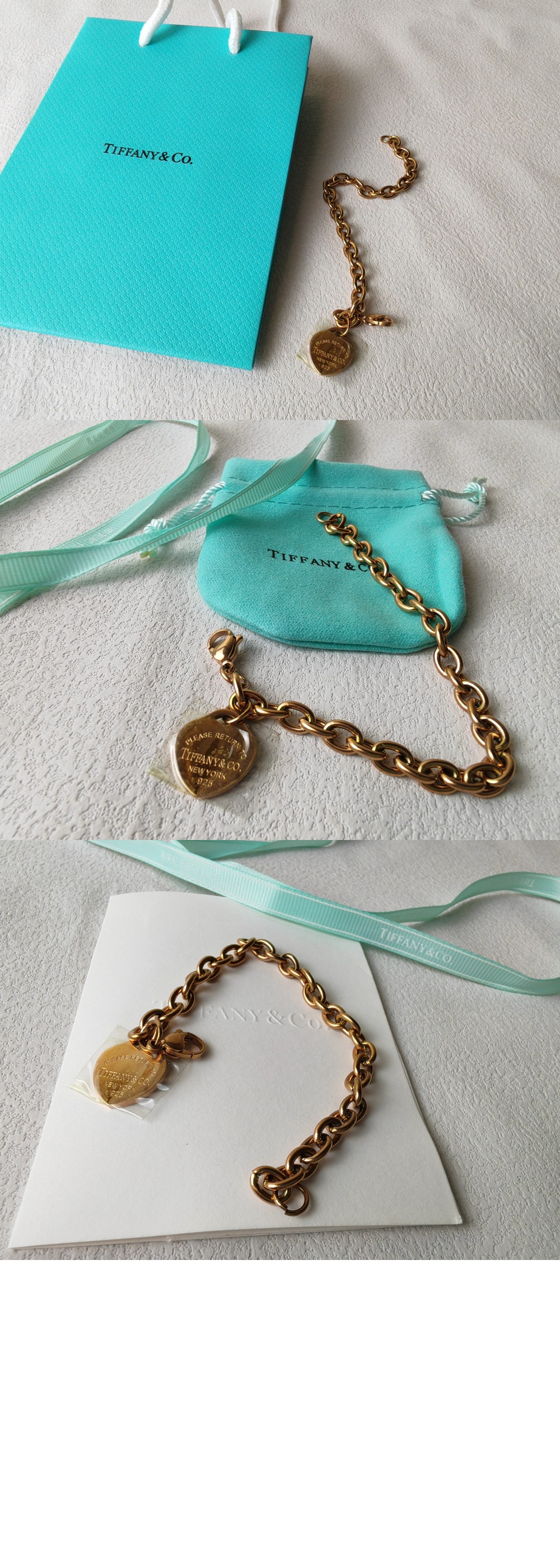 티파니앤코 하트 태그 브레이슬릿