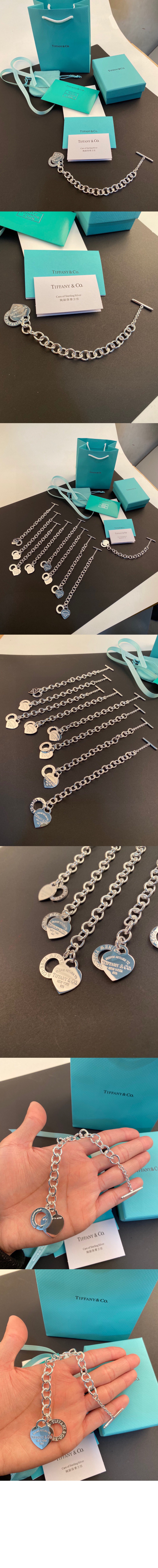 티파니앤코 하트 태그 토글 브레이슬릿