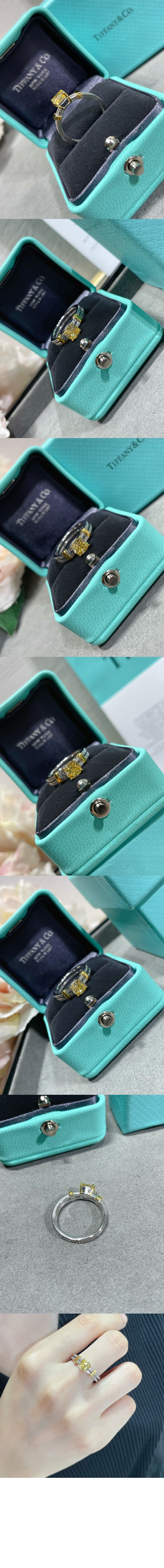 티파니앤코 골드 큐빅 반지