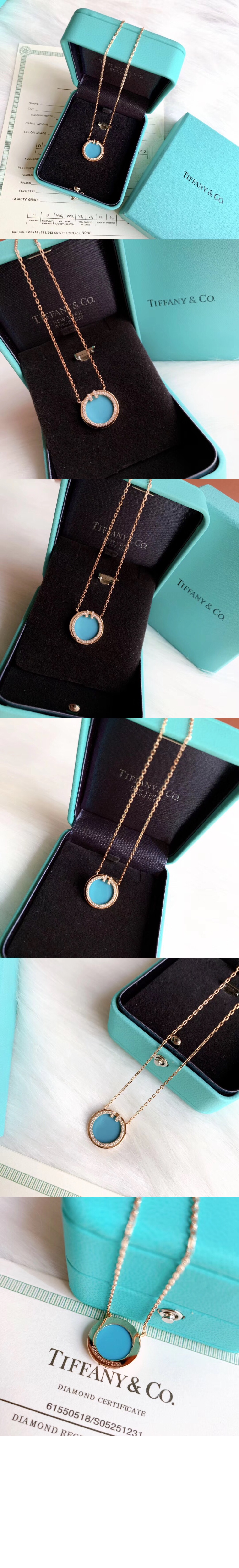 티파니앤코 써클 다이아 목걸이