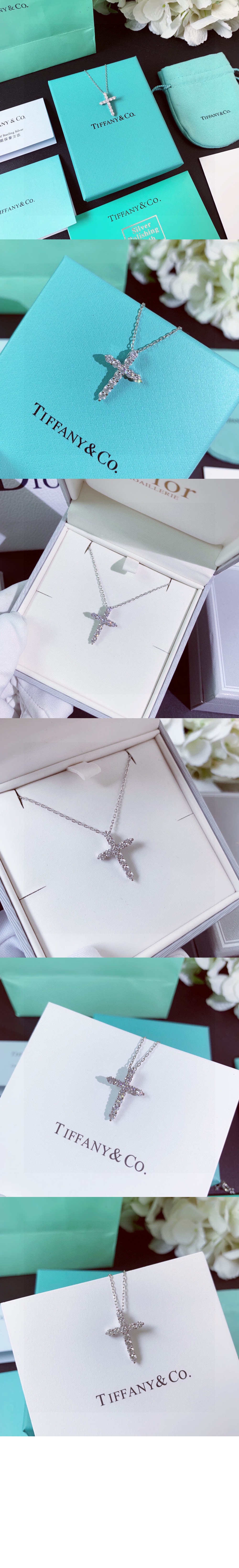 티파니앤코 크로스 펜던트