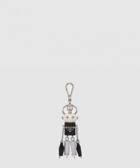 프라다 Robot 사피아노 가죽 백 참 2TR101