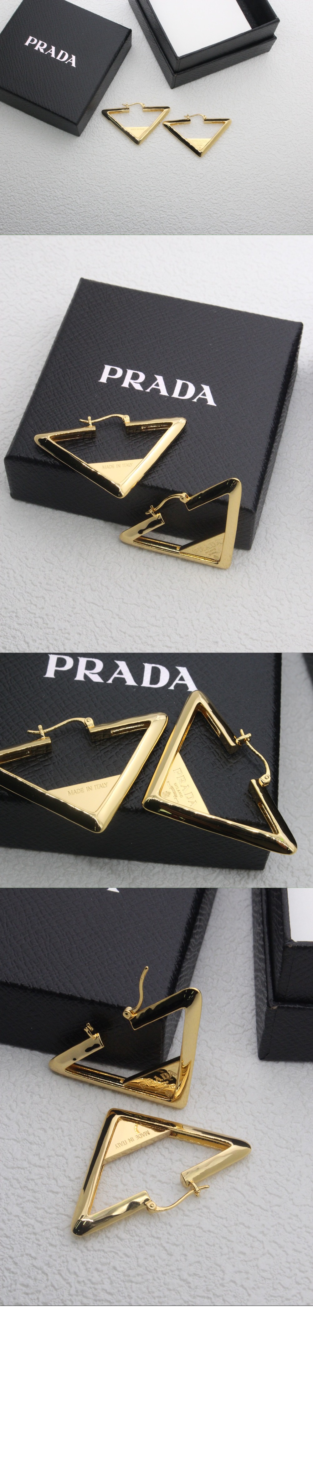 프라다 메탈 귀걸이 1lO146