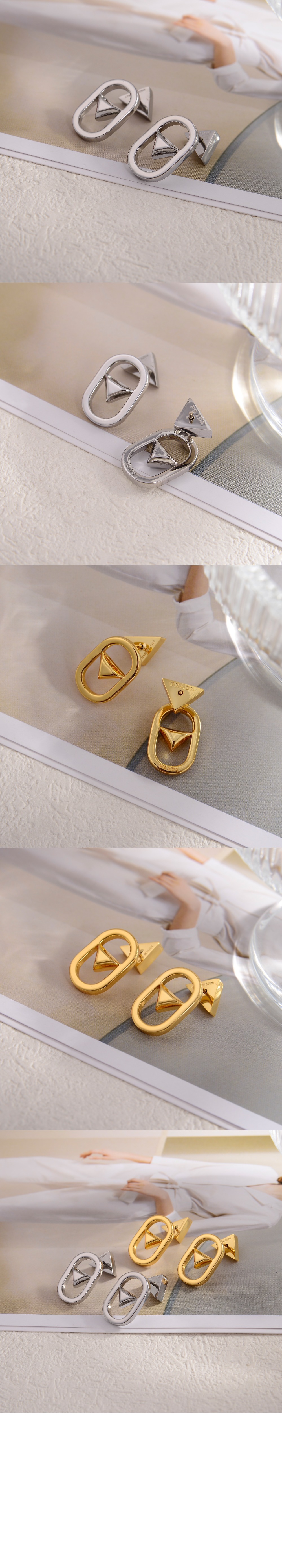 프라다 메탈 귀걸이 1IO105