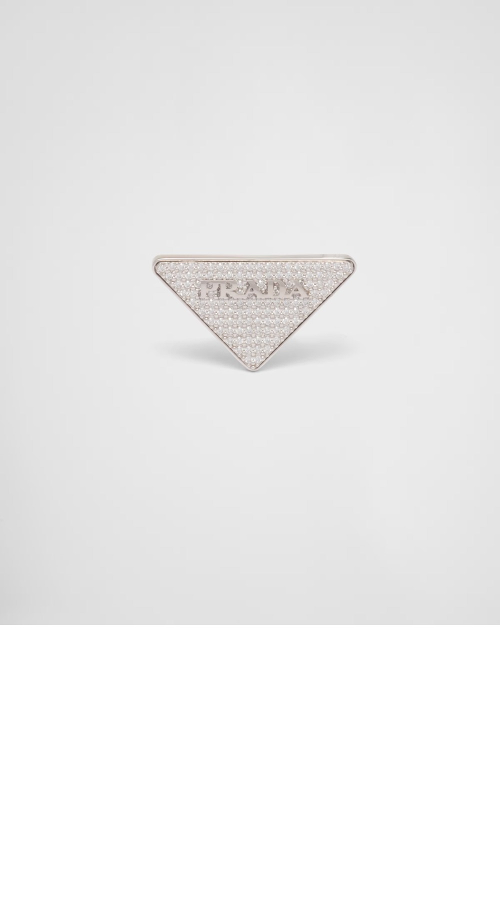 프라다 크리스털 로고 주얼리 귀걸이 1JO779