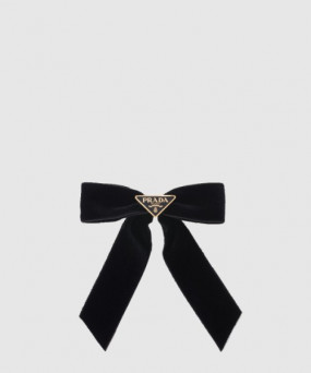 프라다 벨벳 헤어클립 1lF154