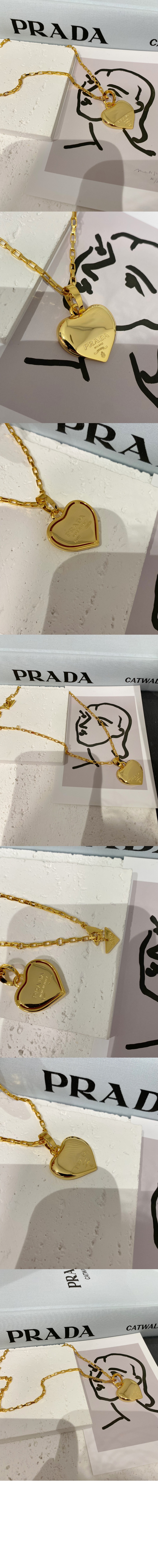 프라다 이터널 골드 소형 펜던트 목걸이 1JCA32