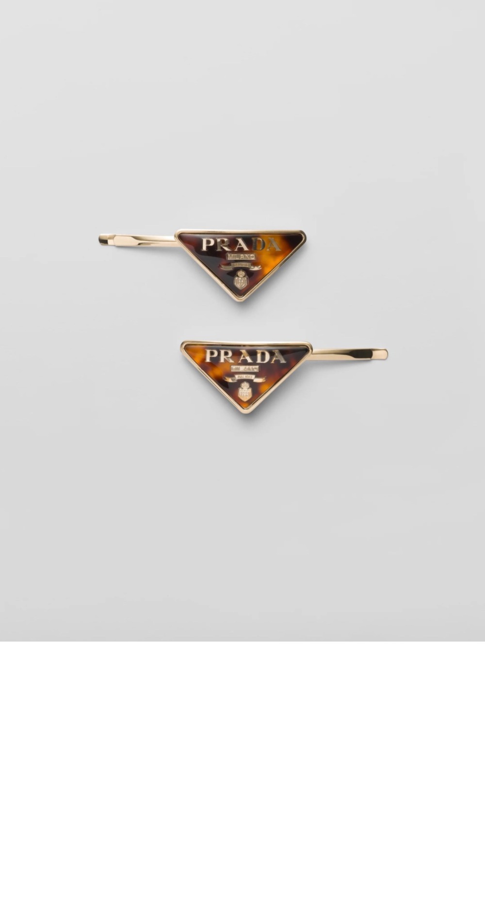 프라다 플렉시글라스 헤어 클립 1IF692