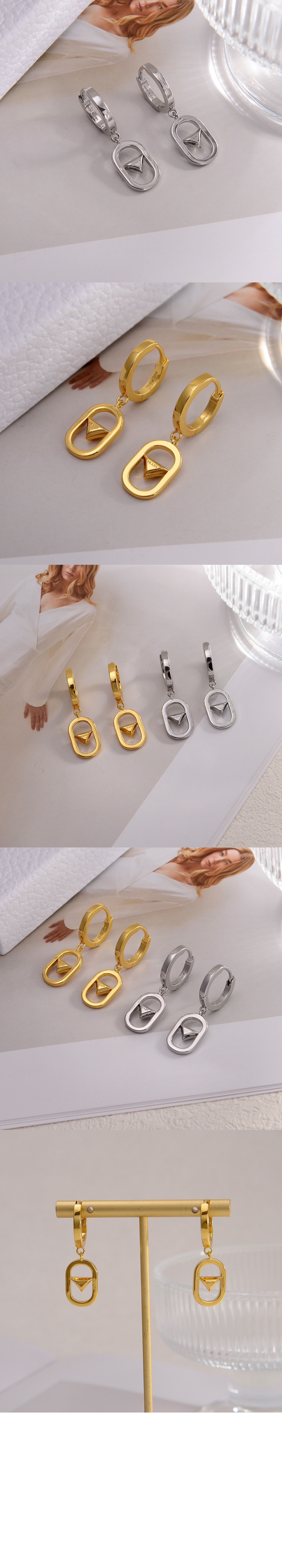 프라다 메탈 귀걸이 1IO106