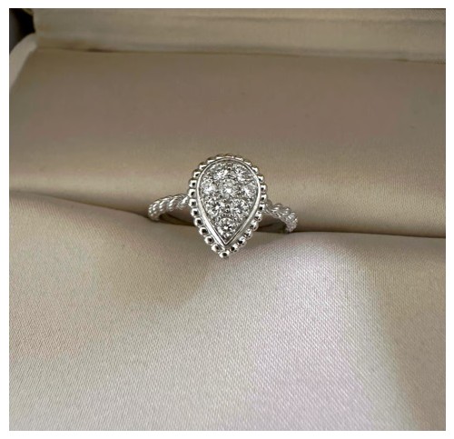 부쉐론 쎄뻥 보헴 링 XS 모티브 화이트 골드