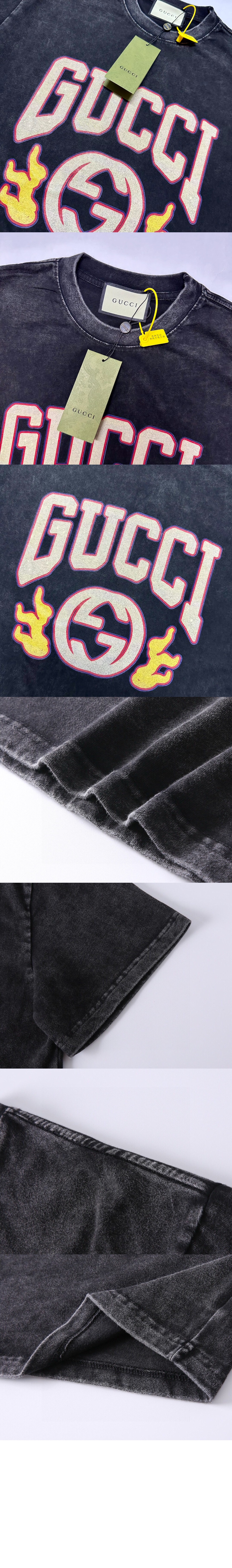 구찌 로고 프린트 반팔