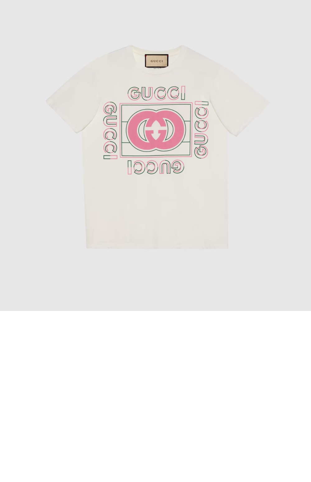 구찌 로고 프린트 반팔