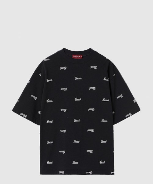 구찌 로고 프린트 반팔