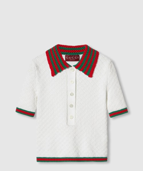 구찌 프린트 니트 톱