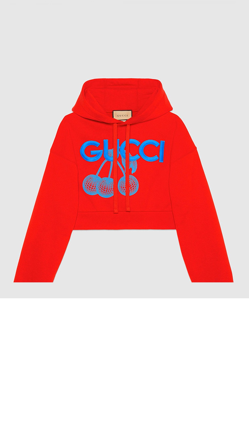 구찌 로고 후드 긴팔