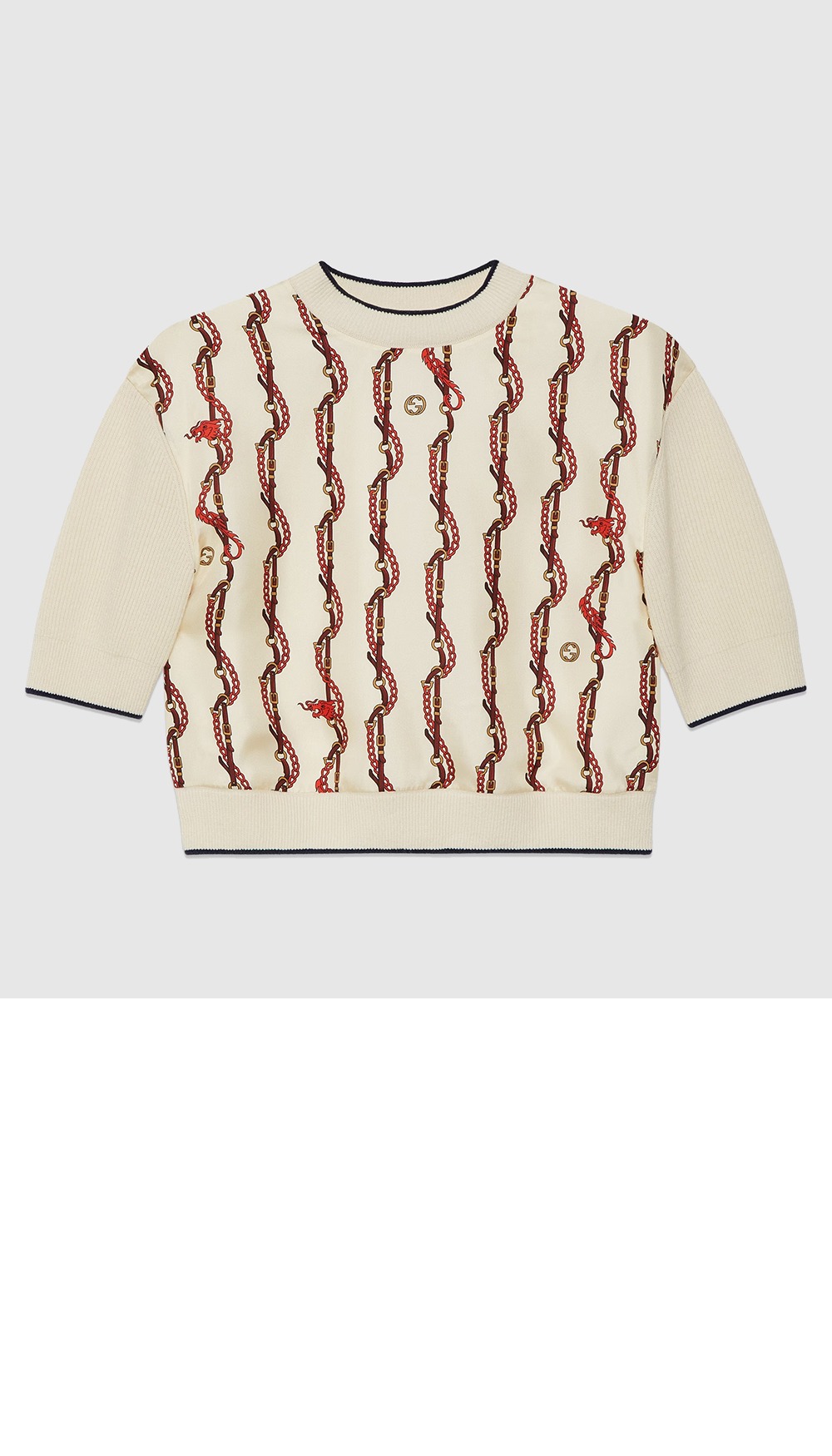 구찌 니트 크롭