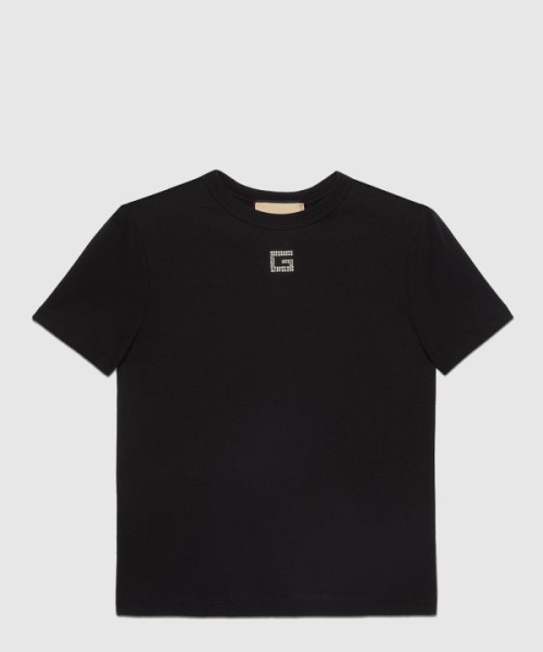 구찌 프린트 면 티셔츠